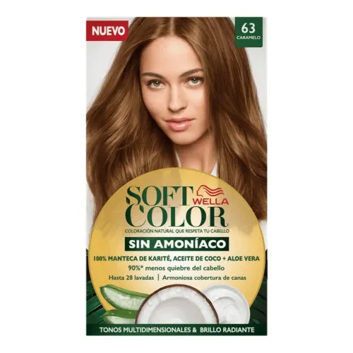 Tinte Wella Soft color Tinte de cabello tono 63 caramelo para cabello