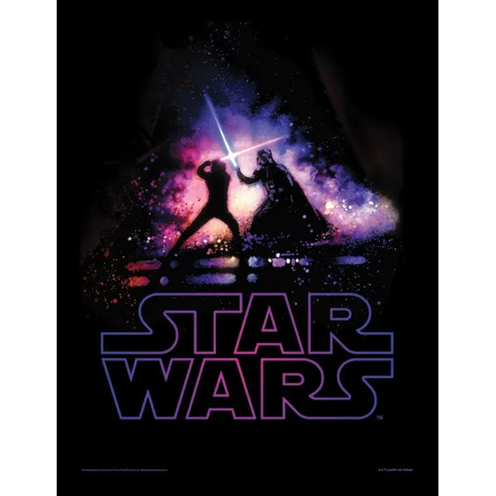 Star Wars - Battle - Framed Print Cuadro 40x30 Darkside Bros