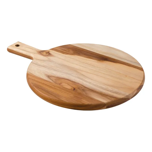 Tabla Tramontina Circular Madera Pizza Mango Tienda Pepino