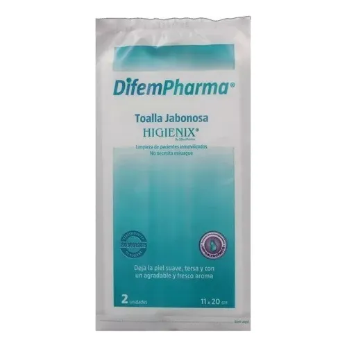 Toalla Jabonosa Higienix 24 Sobres X 2 Unidades Difempharma
