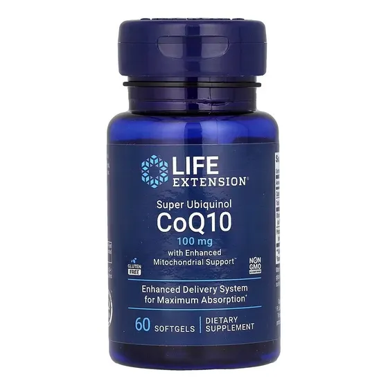 Life Extension Super Ubiquinol Coq10 100mg 60 Ct Sabor Coenzimaq