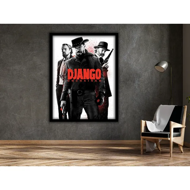 Cuadro Pelicula Django - Leonardo Di Caprio  30x40 Tarantino