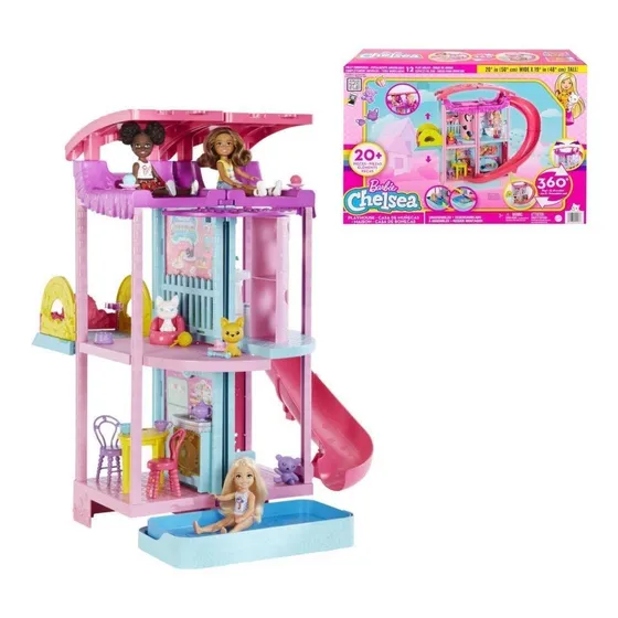 Set De Juego Barbie Casa Chelsea Dollhouse 360 Hck77 Mattel
