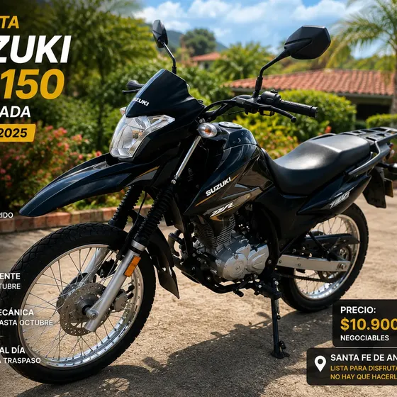 Suzuki Dr 150 Modelo 2025 Negra - ¡como Nueva! Vendo Suzuk
