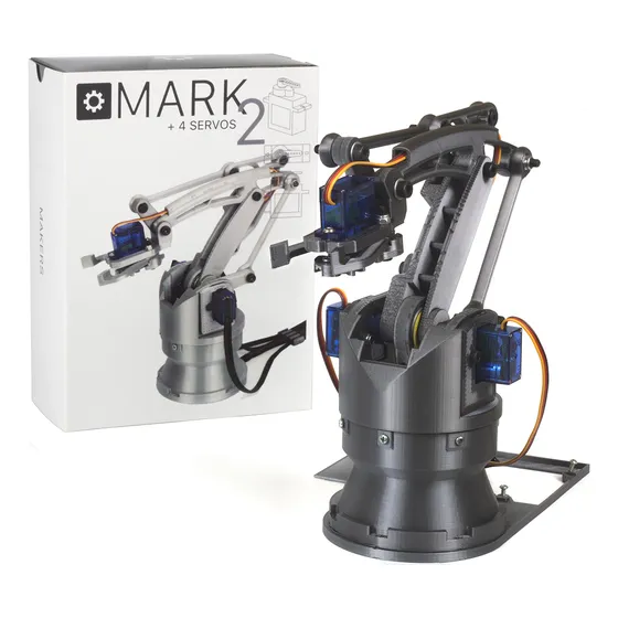 Braço Robótico Mark2 + Parafusos + 4 Servos