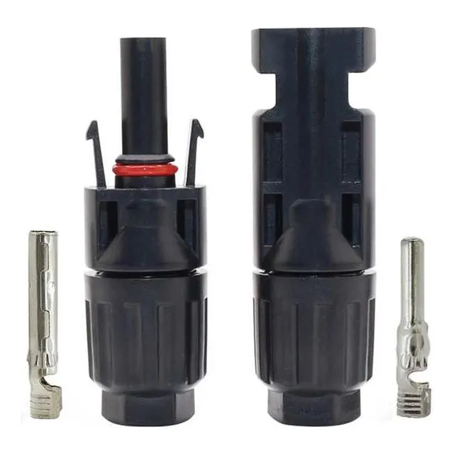 Conector De Cable Fotovoltaico, Mxsct-024, Macho Y Hembra, 7 Color Negro