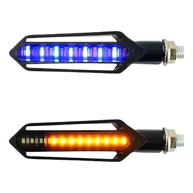 4 Luces Led Direccionales De Lujo Secuencial Para Moto