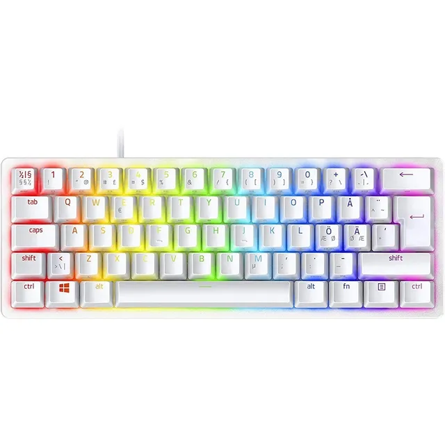 Teclado Razer Huntsman Mini Mercury Sw Purple Tienda Oficial Idioma Inglés US