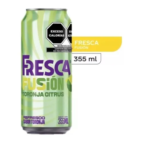 Refresco Fresca Fusion Toronja Citrus 3 Pzs De 355 Ml C/u