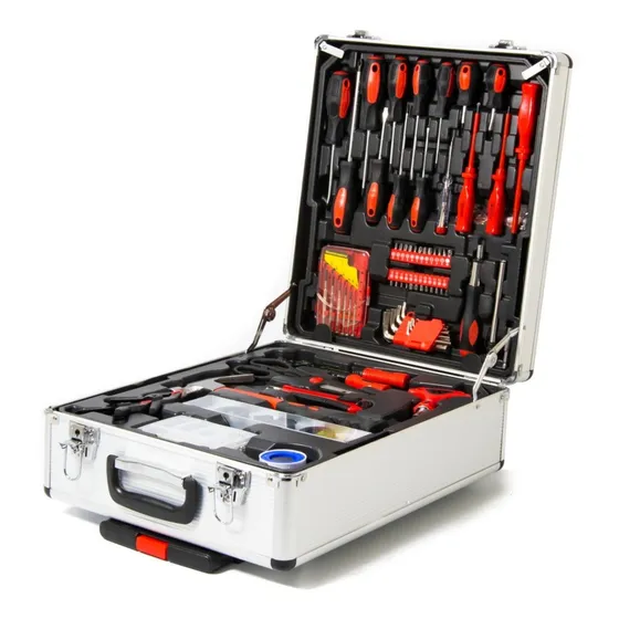 Set Kit De Herramientas Salkor Shh1300 Maletín De Aluminio 130 Pzas Juego Llaves Tubos