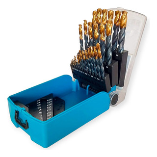 Jogo De Brocas 25 Pçs Hss Nitreto Titânio Broqueiro Cnc Inox Jogo De Brocas 25 Pçs Hss Nitreto Titânio Broqueiro Cnc Inox