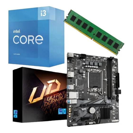 Combo Actualización Pc Intel I3 14100f + Mother + 8 Gb Ddr4