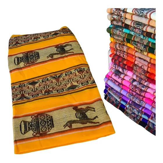 Aguayo Tela Grande Boliviano Norteño P Mantel Mantas Cortina