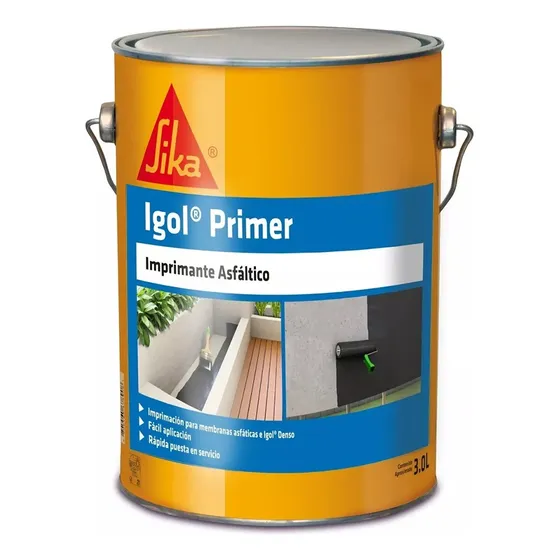Igol Primer Imprimante Asfáltico 3 Lt Negro