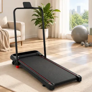 Esteira Ergométrica Elétrica Dobrável Cardio 150kg Resid Preto 127v