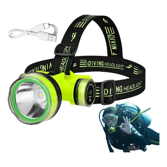Lámpara De Buceo Usb C Profesional Sumergible De 10000 Lúmen