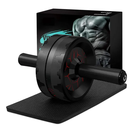 Rodillo Abdominal Resistente 200kg + Colchoneta Rodilla