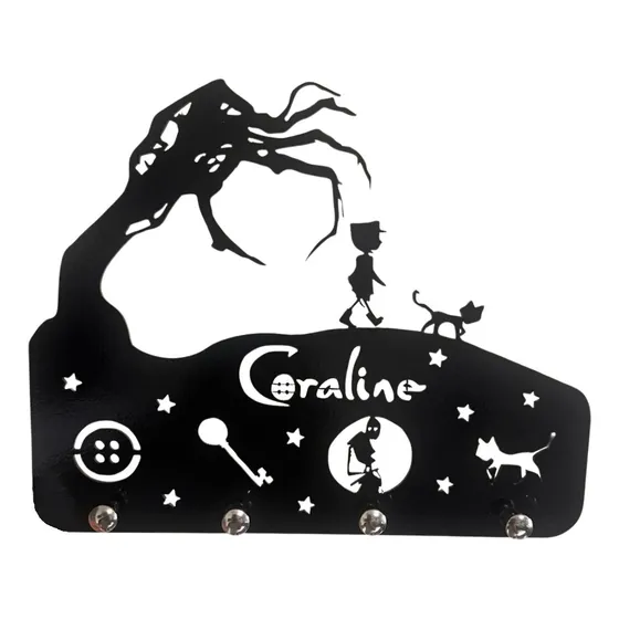 Porta Chaves Coraline E O Mundo Secreto Geek Decoração
