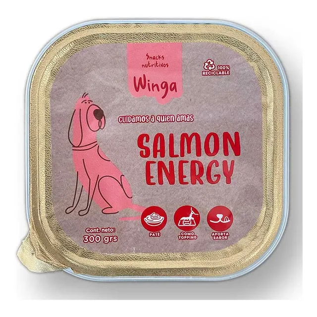 Snack Para Perro Winga Salmon Energy 300gr