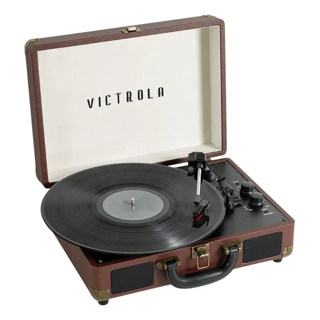 Tocadiscos Bluetooth Victrola 3 Velocidades Reproductor Lp