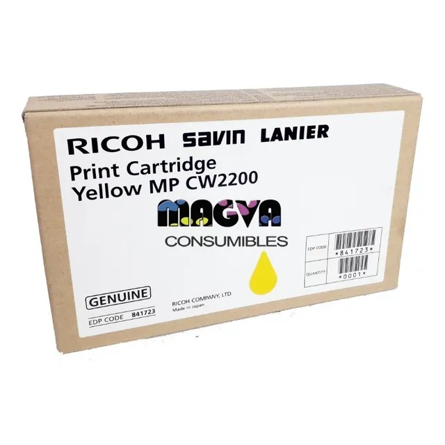 Tinta Ricoh Mp Cw2200 841723 Amarillo Cartucho Original 100ml 