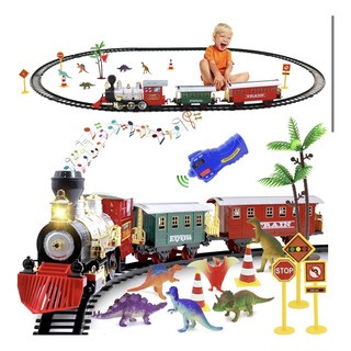 Tren Eléctrico Navidad Dinosaurios Navidad Regalo Tren Eléctrico Navidad Dinosaurios Navidad Regalo