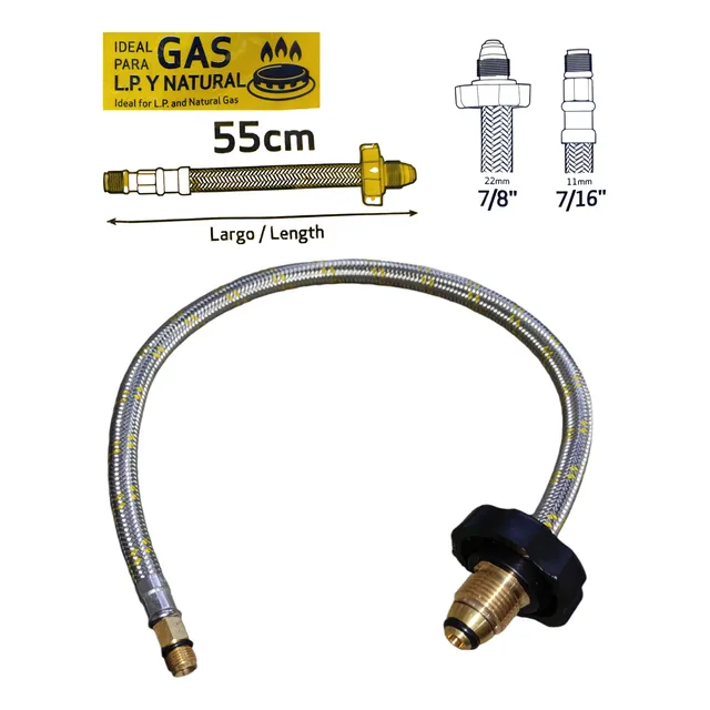 Manguera Flexible Rabo De Cochino Para Gas Griven