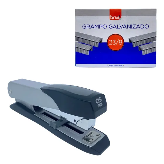 Grampeador 45 Folhas C-15 Cis + 5000 Grampos 23/8 Brw