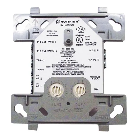 Modulo De Control Para Alarmas Fcm1 Notifier