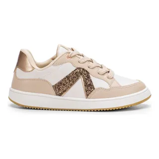 TĂȘnis Feminino Casual Moda Conforto Brilho Glitter Bronze TĂȘnis Feminino Casual Moda Conforto Brilho Glitter Bronze
