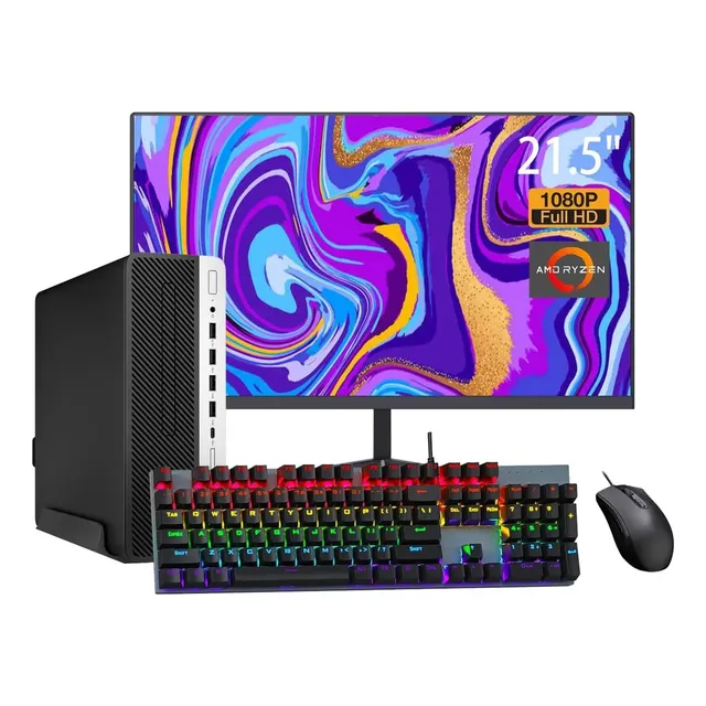Mini Hp Elitedesk 705g4 Amd Ryzen 5 2400 8g 256g Lcd 22''