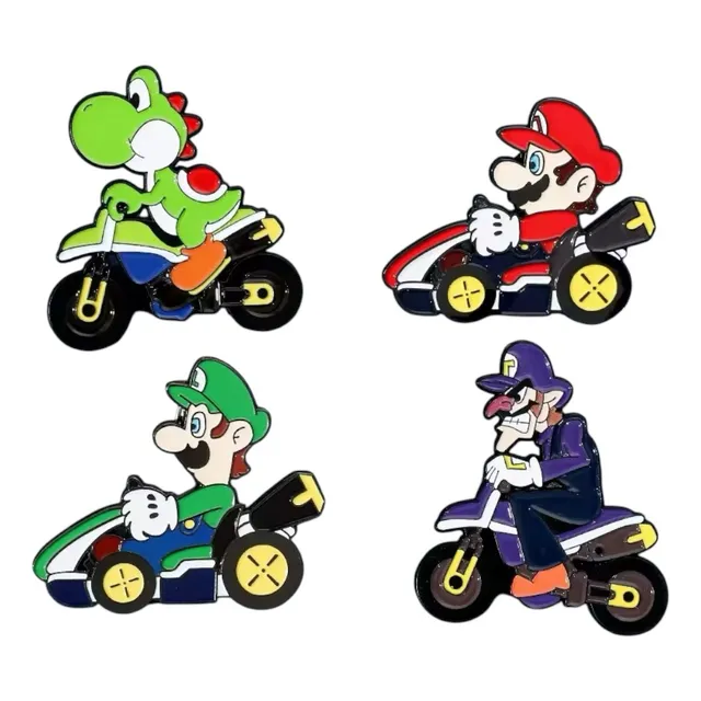 Broches Pines Pins Prendedor Pack 4 Mario Bros Y Amigos
