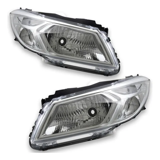 Par Farol Dianteiro Onix Lt Ltz 2013 2014 Máscara Cromada