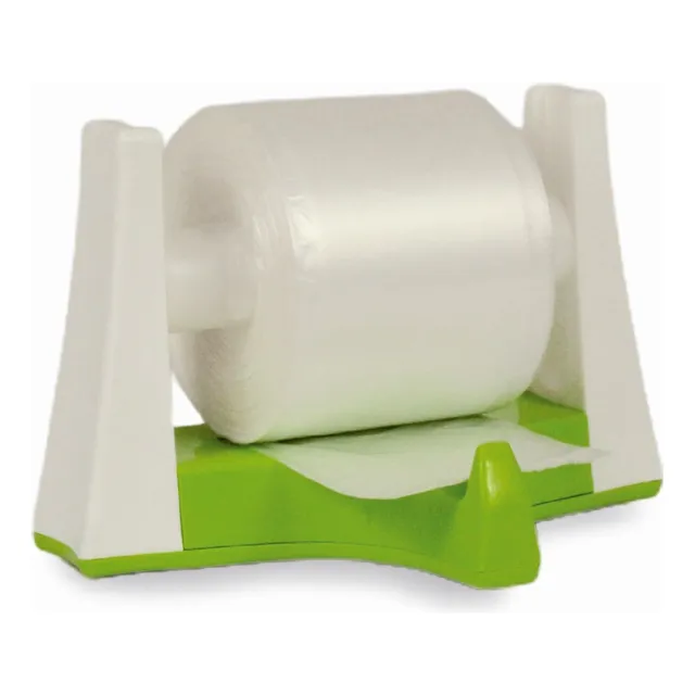 Kit Soporte C/ Ventosas + Rollo De Bolsas 250 Un. 34 X 50 Cm