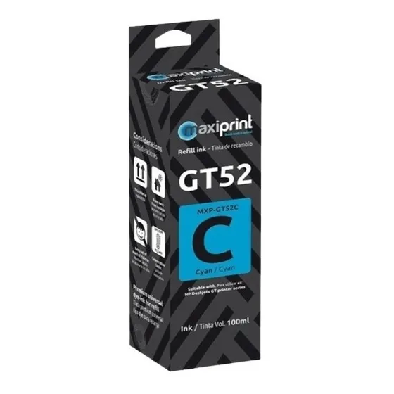 Tinta Hp Gt51 Negra Gt52 Color Maxiprint 115 315 410 415 416