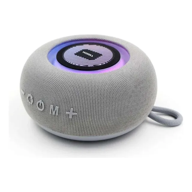 Bocina Bluetooth Recargable Contra Agua 16w Moreka A19 Blanco