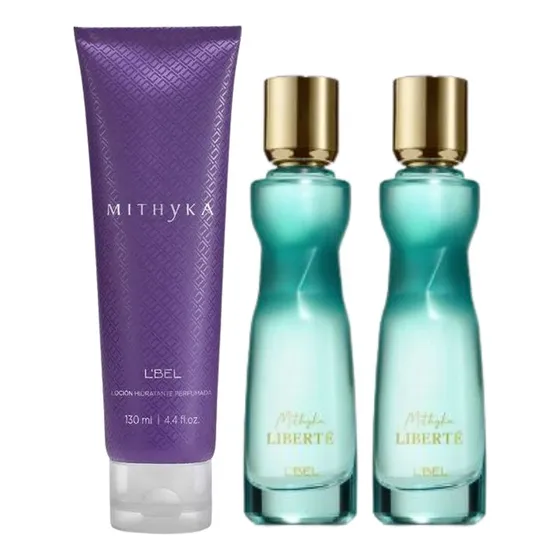 Liquidación Lbel Set Mithyka Liberte Perfume Mujer