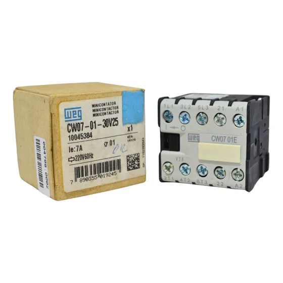 Mini Contator Cw07 01e 7a 220v Weg