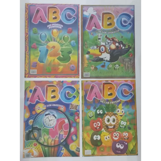 Cartillas Escolares Abc Varios Modelos X 4u, Nuevas
