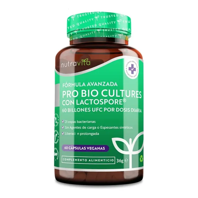 Probioticos  60 Billiones 19 Cepas Sistema Digestvo Y Inmuno