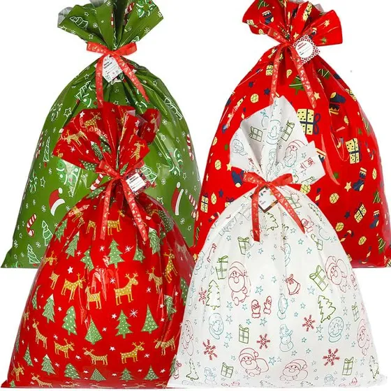 Bolsas De Regalo De Navidad Kidtion, Grandes, 91 Cm X 112 Cm