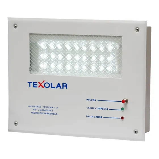 Lámpara D Emergencia Led Para Empotrar Con Cajon Y Bateria