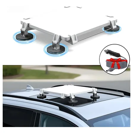 Case Suporte Antena Para Starlink Mini Imã 66mm Com 5m Cabo Branco