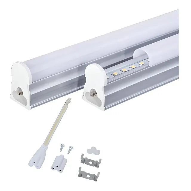 Tubo Luz Led 120 Cm Con Artefacto Soporte A220v Gtia