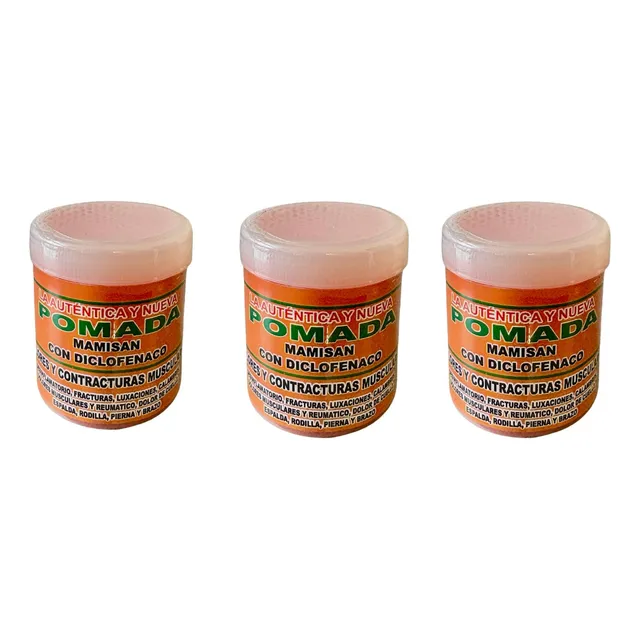 Pomada Mamisan Diclofenaco Torceduras 125g 3 Piezas