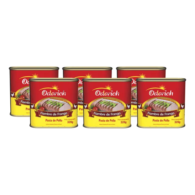 Fiambre De Frango Oderich 320g - Kit 6 Unidades