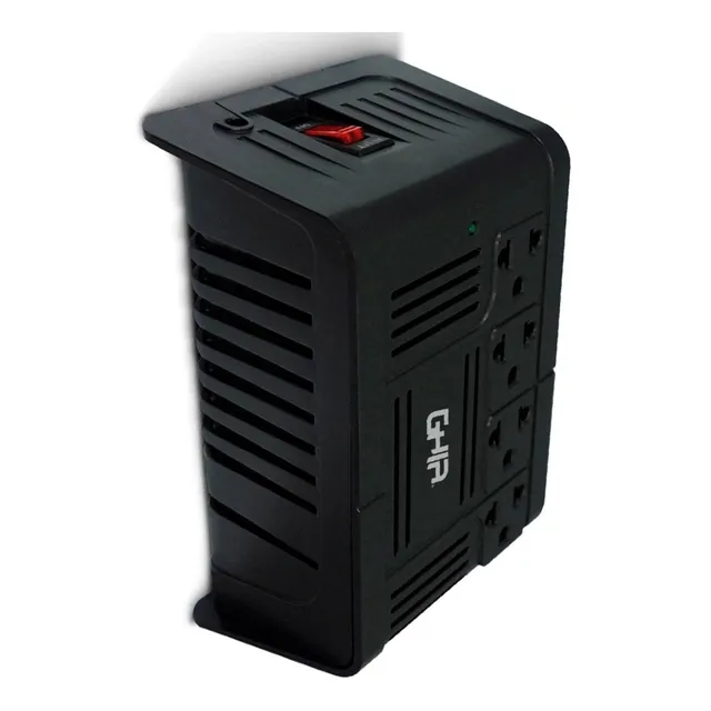 Regulador De Voltaje Ghia Gvr-010 400 Watts Con 4 Contactos