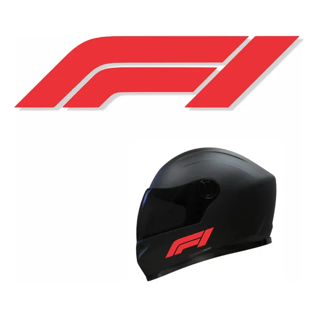Calco Logo Formula 1 F1 Para Auto Casco Moto Vinilo Ploteo