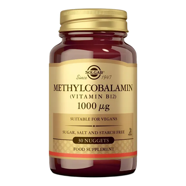 Metilcobalamina Vitamina B12 1000 Mg Solgar 30 Nuggets