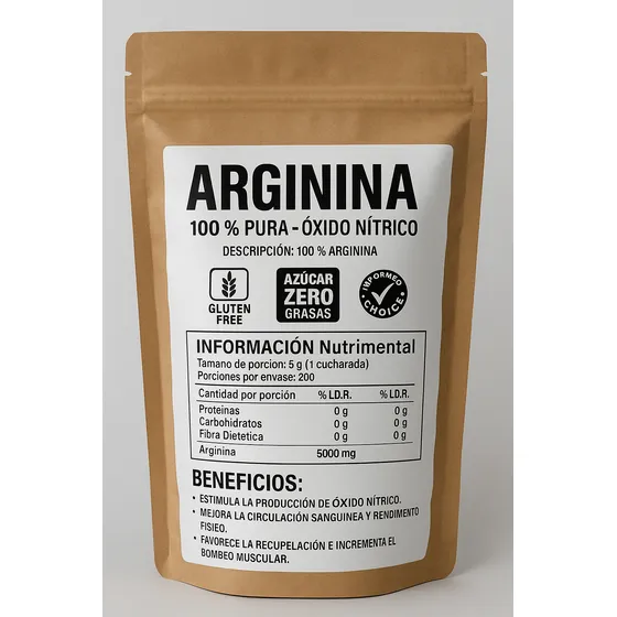 Arginina (óxido Nitrico) 100% Pura 500gr !!!